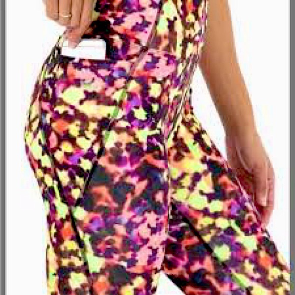 Nanette Lepore compression, 7/8th length,abstract colorful leggings, NWT - Picture 2 of 4